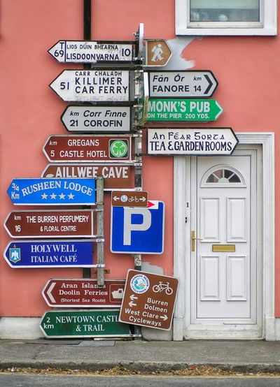 A traditional sign board on a building, symbolizing translation and decoding complex directions.